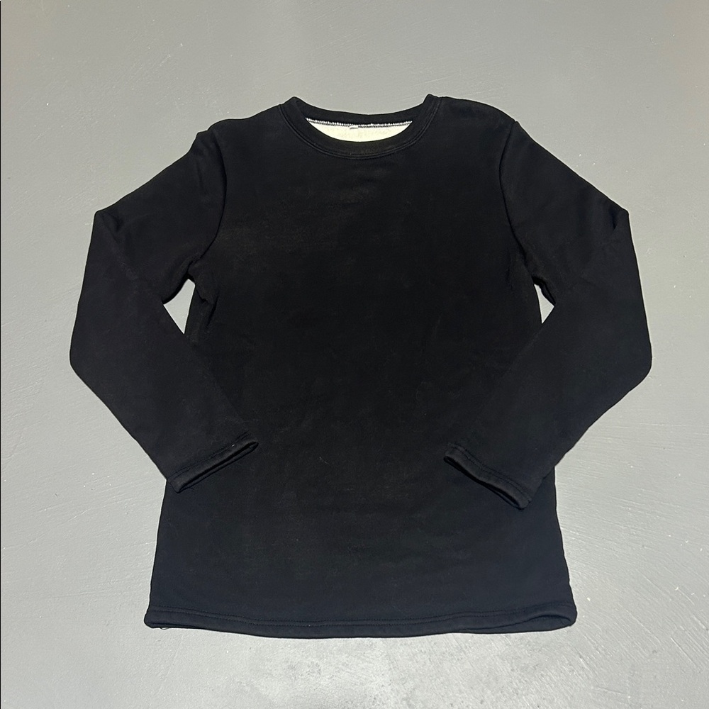 Black Cozy Thick Sherpa-Lined Long Sleeve Shirt
(Women’s Small)